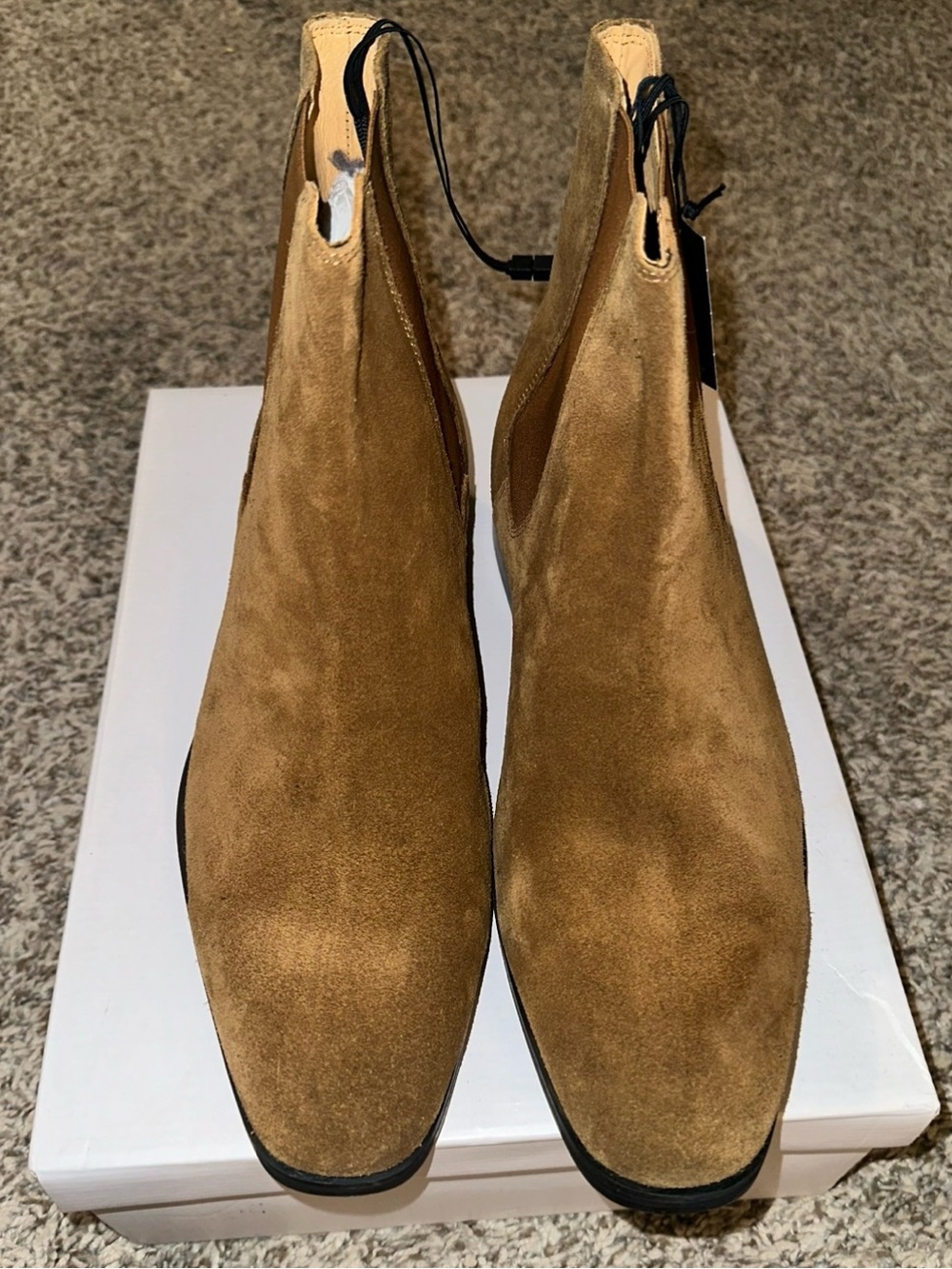 Express Men's Brown Suede Ankle Boots NWT